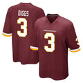 BIPIHUC W.Commanders #3 Stefon Diggs Player Burgundy Team Color Home Game Stitched Jerseys