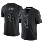 BIPIHUC W.Commanders #4 Frankie Luvu Player Black RFLCTV Limited Stitched Jerseys
