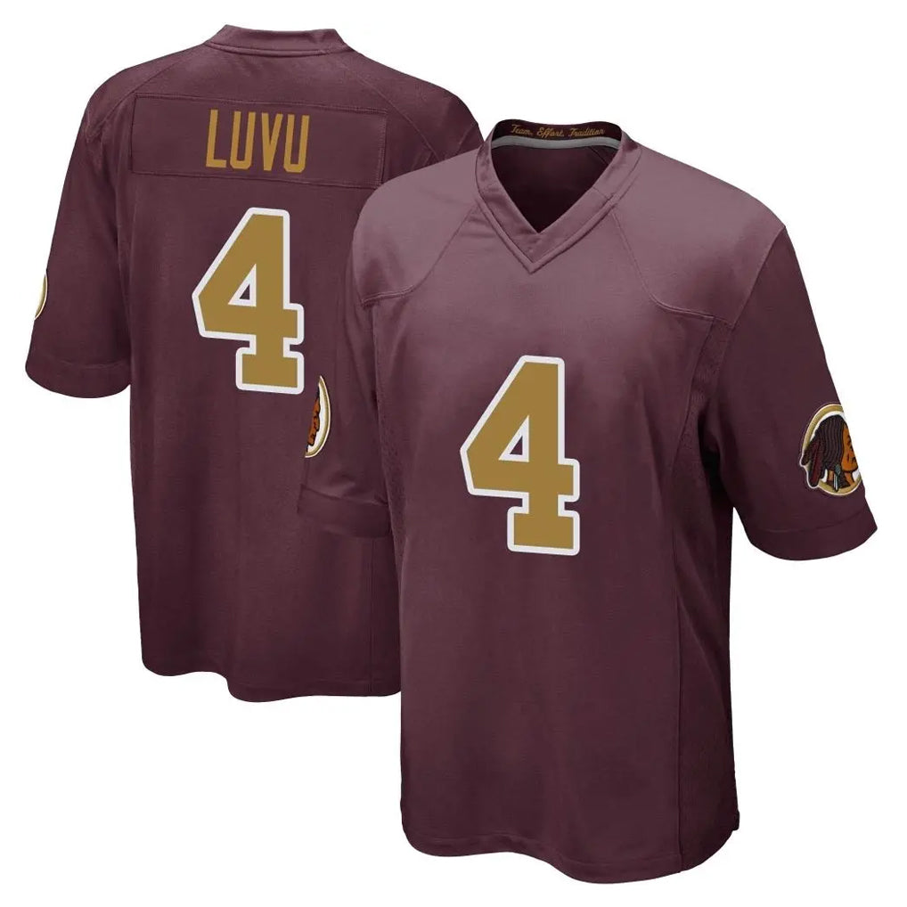BIPIHUC W.Commanders #4 Frankie Luvu Player Burgundy Alternate Home Game Stitched Jerseys