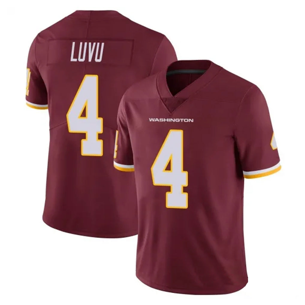 BIPIHUC W.Commanders #4 Frankie Luvu Player Burgundy Vapor Limited Stitched Jerseys