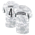 BIPIHUC W.Commanders #4 Frankie Luvu Player Salute to Service Hoodies T-Shirts Football Jerseys