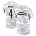 BIPIHUC W.Commanders #4 Frankie Luvu Player Salute to Service Hoodies T-Shirts Football Jerseys