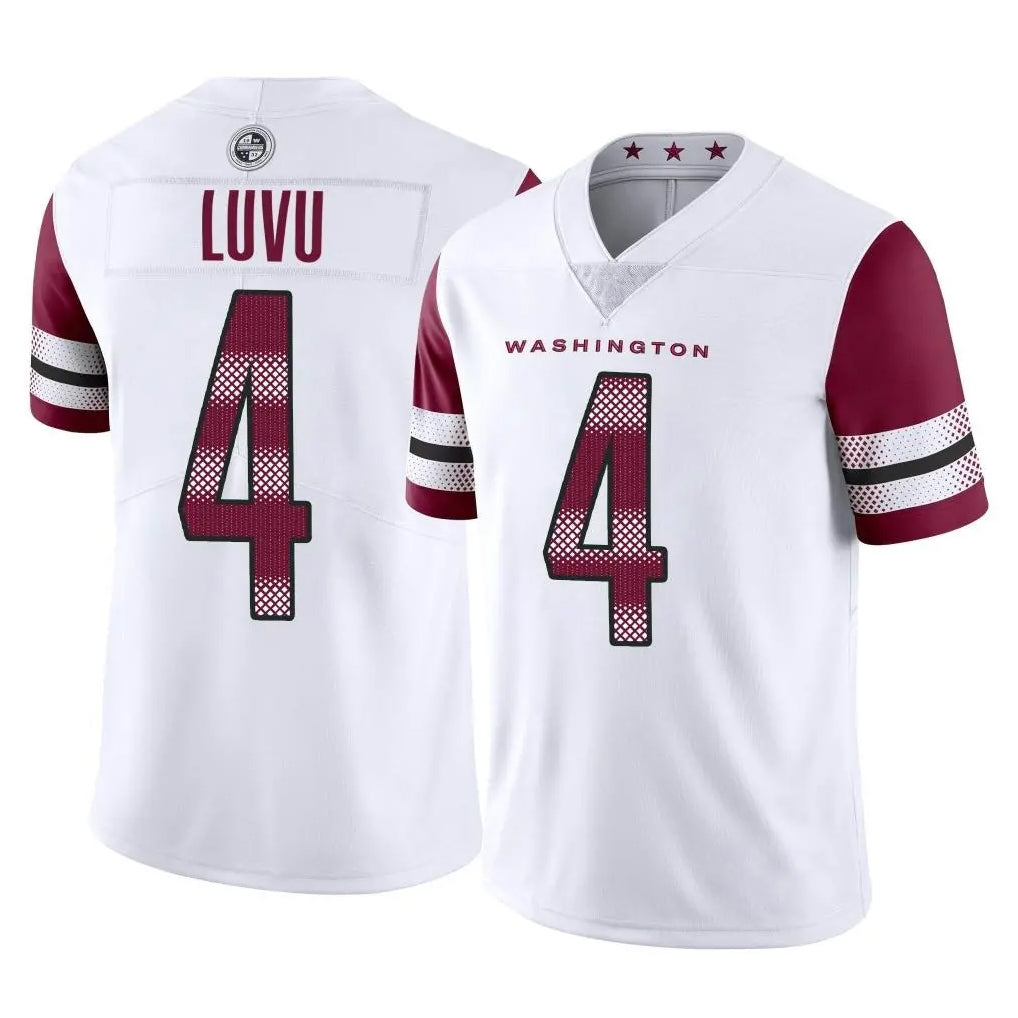 BIPIHUC W.Commanders #4 Frankie Luvu Player White Limited Vapor Home Game Stitched Jerseys