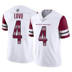 BIPIHUC W.Commanders #4 Frankie Luvu Player White Limited Vapor Home Game Stitched Jerseys