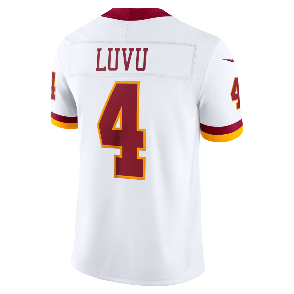 BIPIHUC W.Commanders #4 Frankie Luvu White Vapor F.U.S.E. Stitched Limited Jerseys