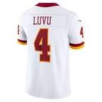 BIPIHUC W.Commanders #4 Frankie Luvu White Vapor F.U.S.E. Stitched Limited Jerseys