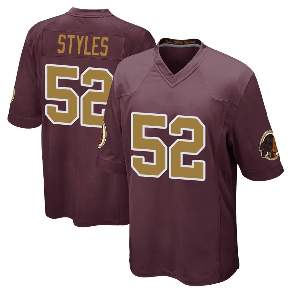 BIPIHUC W.Commanders #52 Sonny Styles Player Burgundy Alternate Home Game Stitched Jerseys