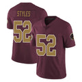 BIPIHUC W.Commanders #52 Sonny Styles Player Burgundy Alternate Vapor Untouchable Home Game Stitched Jerseys