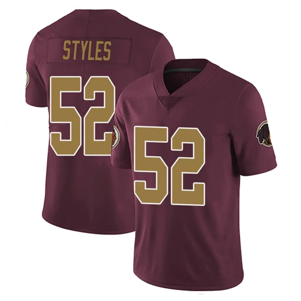 BIPIHUC W.Commanders #52 Sonny Styles Player Burgundy Alternate Vapor Untouchable Home Game Stitched Jerseys