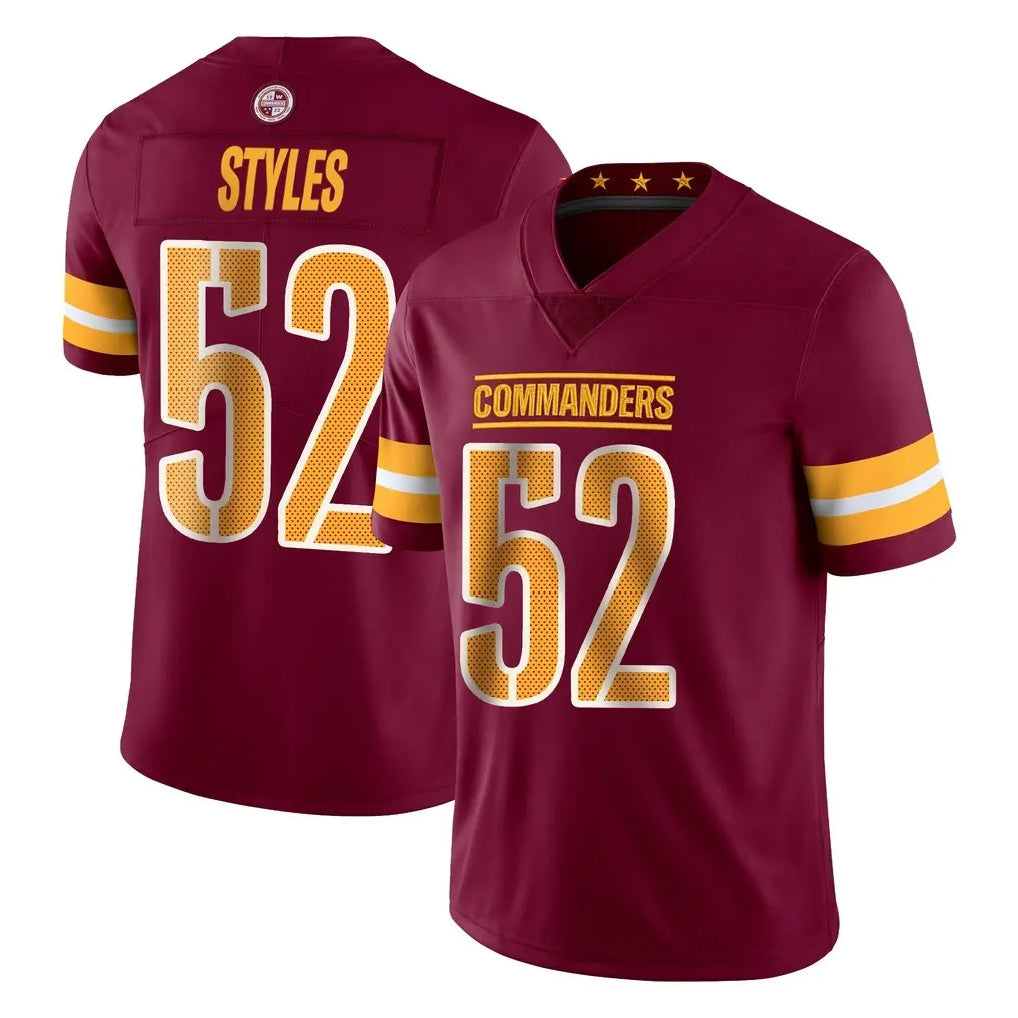 BIPIHUC W.Commanders #52 Sonny Styles Player Burgundy Limited Vapor Home Game Stitched Jerseys