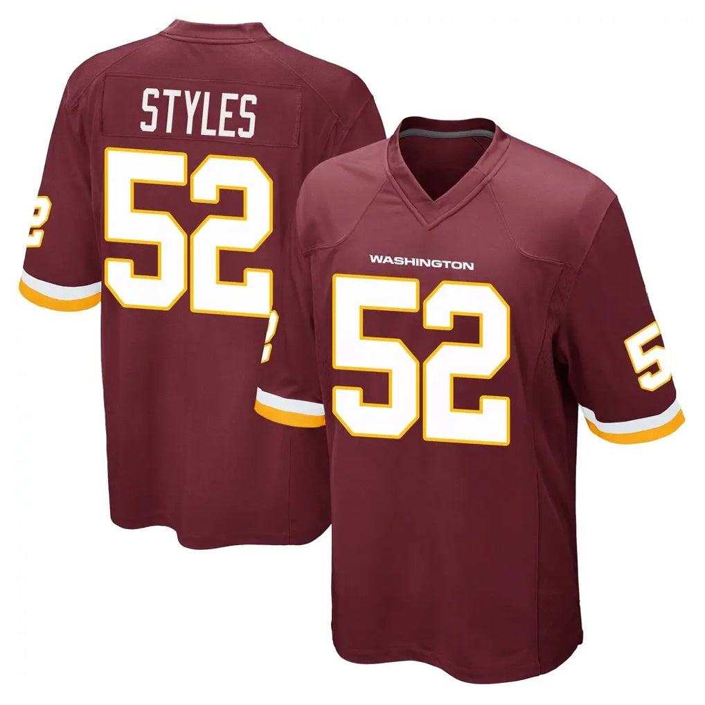 BIPIHUC W.Commanders #52 Sonny Styles Player Burgundy Team Color Home Game Stitched Jerseys