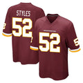 BIPIHUC W.Commanders #52 Sonny Styles Player Burgundy Team Color Home Game Stitched Jerseys