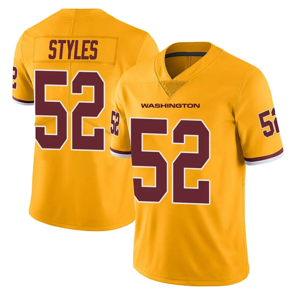 BIPIHUC W.Commanders #52 Sonny Styles Player Gold Limited Color Rush Home Game Stitched Jerseys