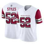 BIPIHUC W.Commanders #52 Sonny Styles Player White Vapor F.U.S.E. Limited Home Game Stitched Jerseys