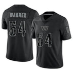 BIPIHUC W.Commanders #54 Bobby Wagner Player Black RFLCTV Limited Stitched Jerseys