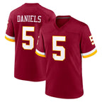 BIPIHUC W.Commanders #5 Jayden Daniels Player Burgundy Game Home Stitched Jerseys