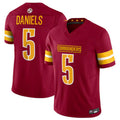 BIPIHUC W.Commanders #5 Jayden Daniels Player Burgundy Vapor F.U.S.E. Limited Stitched Jerseys
