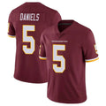 BIPIHUC W.Commanders #5 Jayden Daniels Player Burgundy Vapor Limited Stitched Jerseys