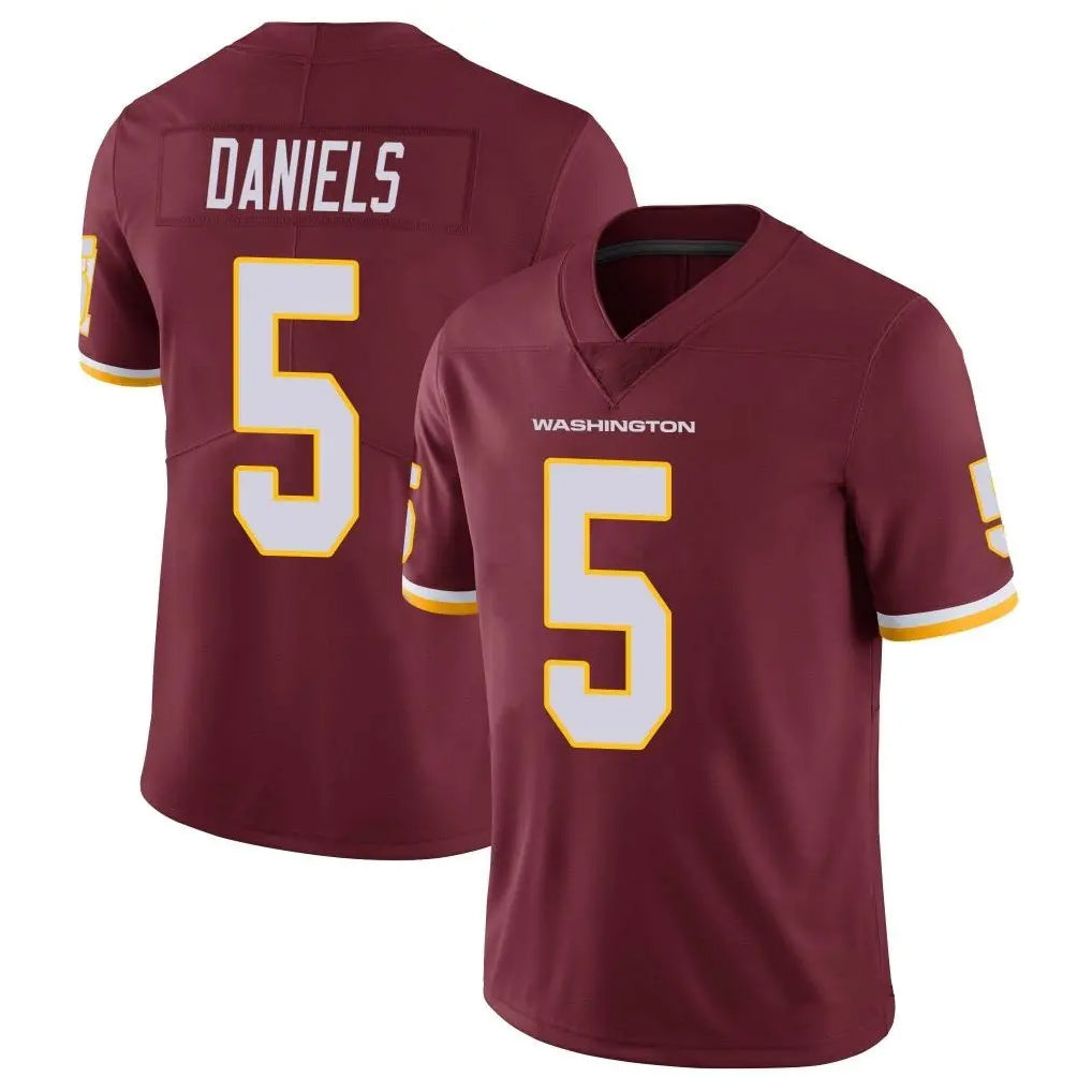 BIPIHUC W.Commanders #5 Jayden Daniels Player Burgundy Vapor Limited Stitched Jerseys
