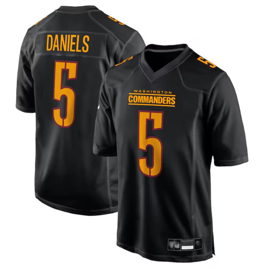 BIPIHUC W.Commanders #5 Jayden Daniels Player Carbon Black Fashion Stitched Jerseys