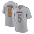 BIPIHUC W.Commanders #5 Jayden Daniels Player Gray Atmosphere Fashion Home Game Stitched Jerseys