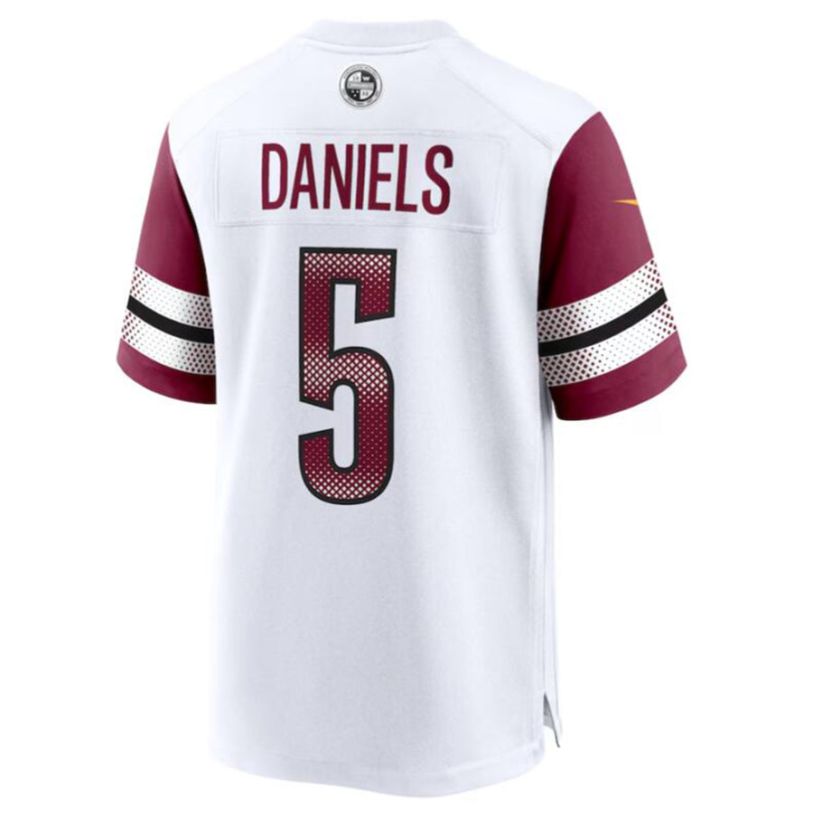 BIPIHUC W.Commanders #5 Jayden Daniels White 2024 Draft First Round Pick Player Game Stitched Jersey