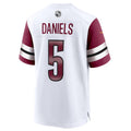 BIPIHUC W.Commanders #5 Jayden Daniels White 2024 Draft First Round Pick Player Game Stitched Jersey