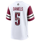 BIPIHUC W.Commanders #5 Jayden Daniels White 2024 Draft First Round Pick Player Game Stitched Jersey