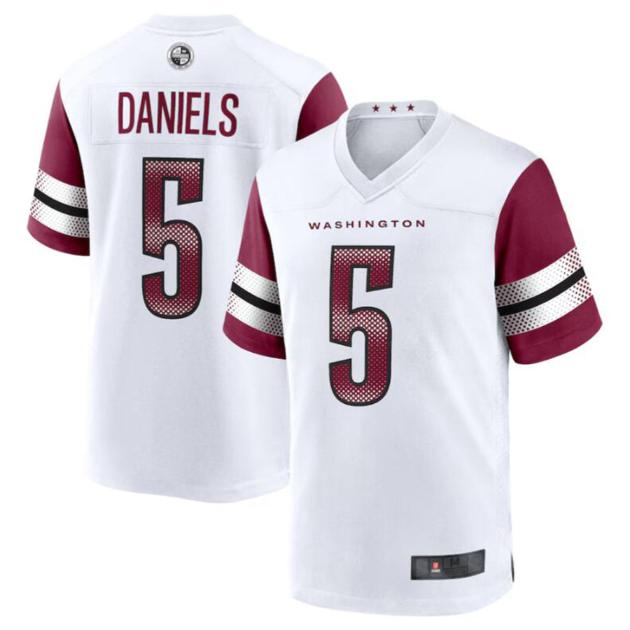 BIPIHUC W.Commanders #5 Jayden Daniels White 2024 Draft First Round Pick Player Game Stitched Jerseys
