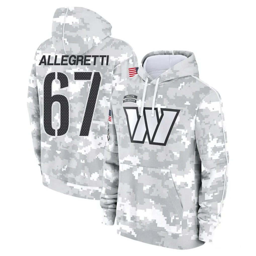 BIPIHUC W.Commanders #67 Nick Allegretti Player Arctic Camo Limited Salute to Service Pullover Hoodies Game Stitched Jerseys