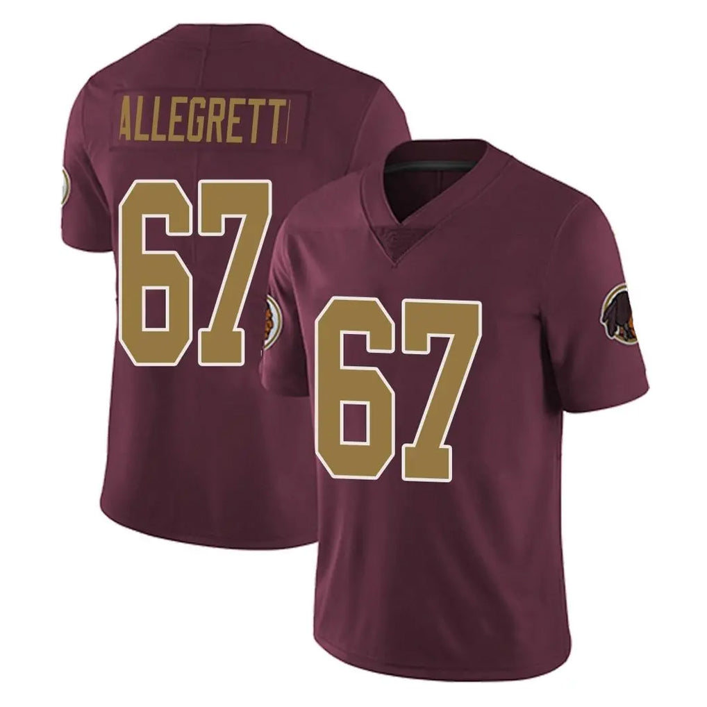 BIPIHUC W.Commanders #67 Nick Allegretti Player Burgundy Alternate Vapor Untouchable Home Game Stitched Jerseys