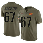 BIPIHUC W.Commanders #67 Nick Allegretti Player Olive Salute To Service Limited Home Game Stitched Jerseys