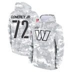 BIPIHUC W.Commanders #72 Josh Conerly Jr. Player Arctic Camo Limited Salute to Service Pullover Hoodies Game Stitched Jerseys