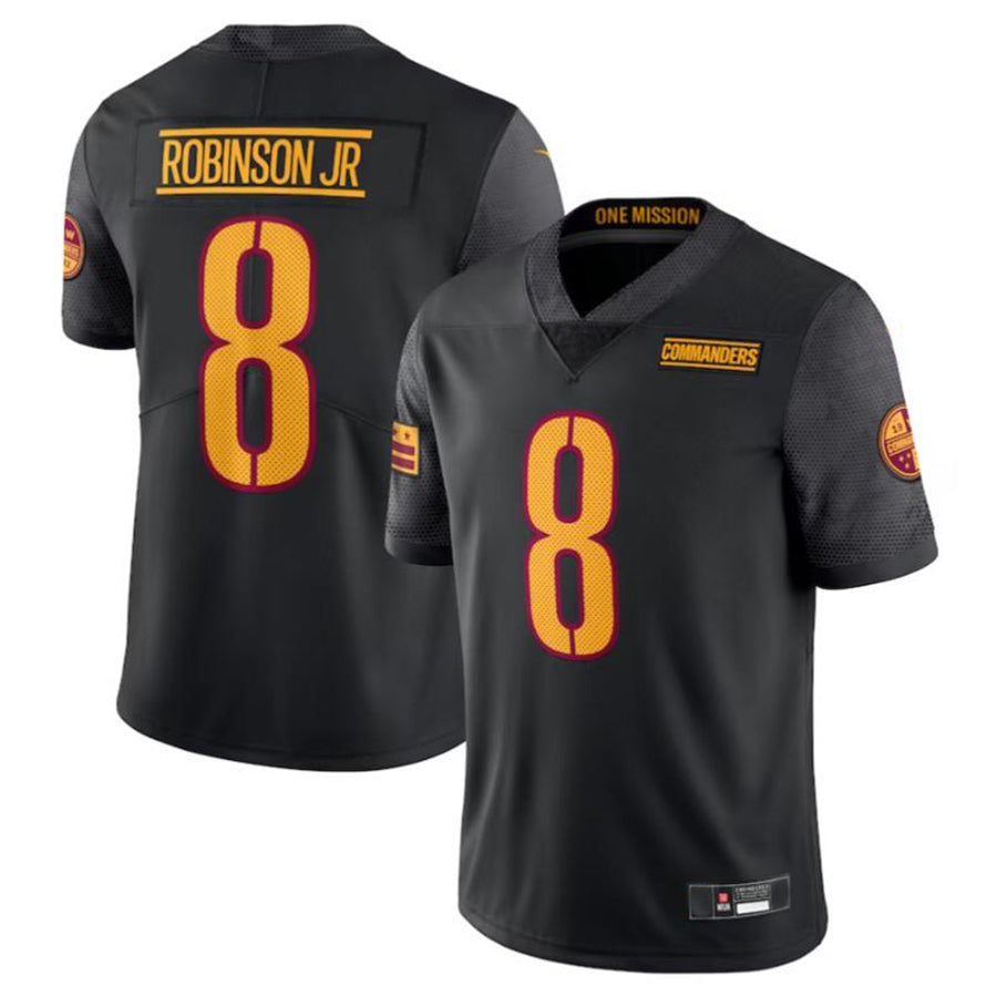 BIPIHUC W.Commanders #8 Brian Robinson Jr. Black Vapor Untouchable Limited American Stitched Jerseys