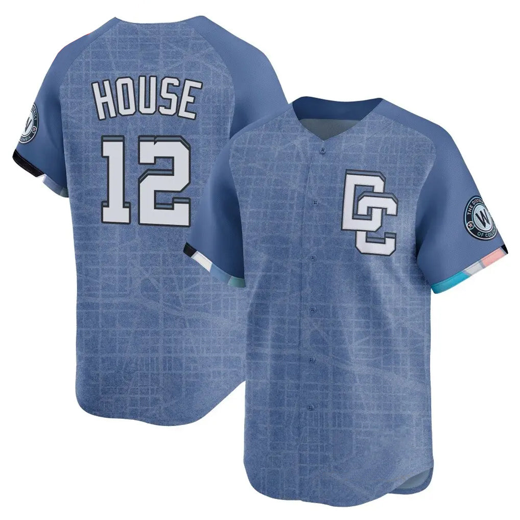 BIPIHUC W.Nationals #12 Brady House Player Blue Limited City Connect Stitched Jerseys