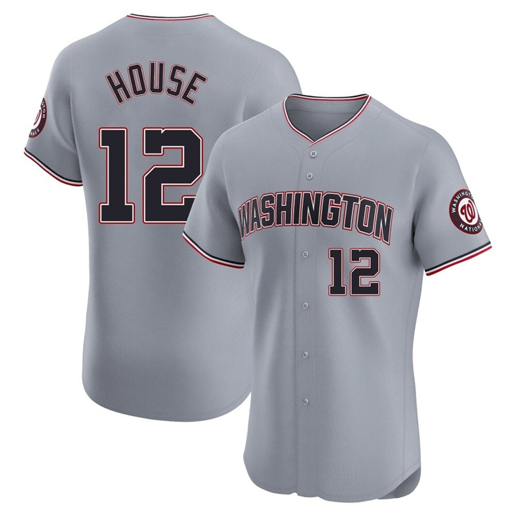 BIPIHUC W.Nationals #12 Brady House Player Gray City Connect Elite Alternate Stitched Jerseys