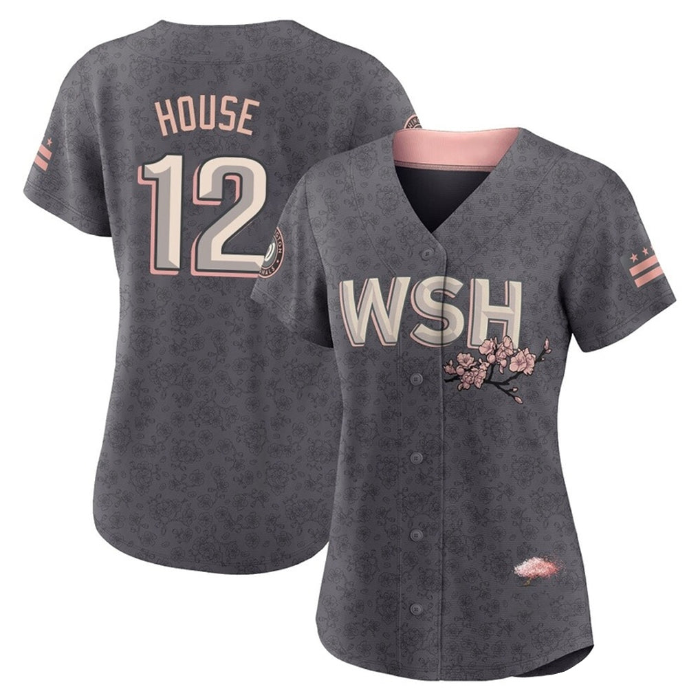 BIPIHUC W.Nationals #12 Brady House Player Gray City Connect Stitched Jerseys