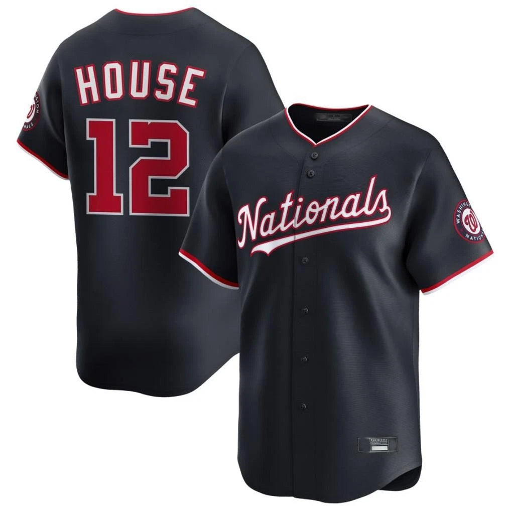 BIPIHUC W.Nationals #12 Brady House Player Navy Alternate Limited Game Stitched Jerseys