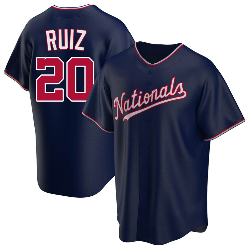 BIPIHUC W.Nationals #20 Keibert Ruiz Player Navy Replica Game Stitched Jerseys