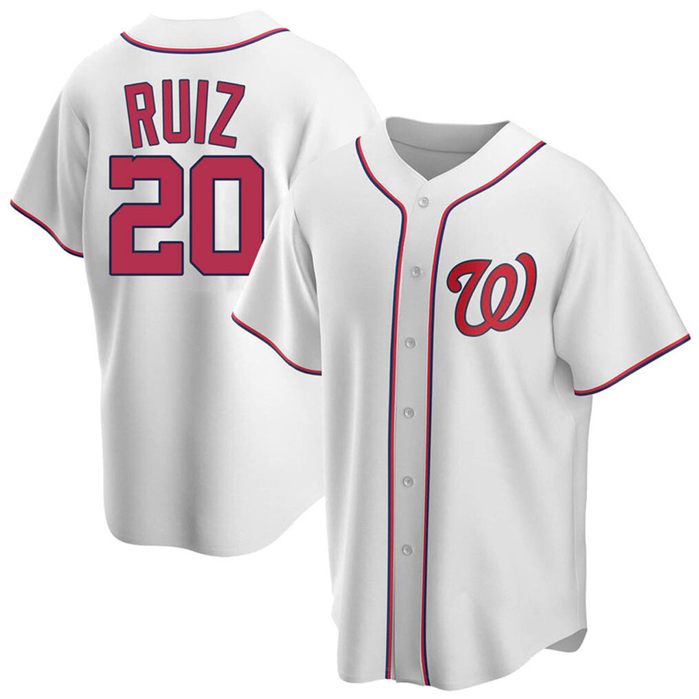 BIPIHUC W.Nationals #20 Keibert Ruiz Player White Game Stitched Jerseys