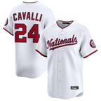 BIPIHUC W.Nationals #24 Cade Cavalli Player White Limited Stitched Jerseys