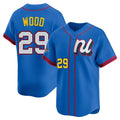 BIPIHUC W.Nationals #29 James Wood Player Blue National League All-Star Edition Limited Alternate Stitched Jerseys