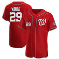 BIPIHUC W.Nationals #29 James Wood Player Red Alternate Elite Stitched Jerseys