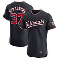 BIPIHUC W.Nationals #37 Stephen Strasburg Player Navy Elite Stitched Jerseys