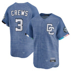 BIPIHUC W.Nationals #3 Dylan Crews Player Blue Limited City Connect Stitched Jerseys