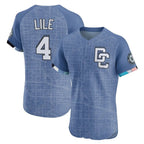 BIPIHUC W.Nationals #4 Daylen Lile Player Blue City Connect Limited Stitched Jerseys