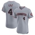 BIPIHUC W.Nationals #4 Daylen Lile Player Gray Alternate Elite Stitched Jerseys