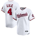 BIPIHUC W.Nationals #4 Daylen Lile Player White Alternate Limited Replica Stitched Jerseys