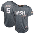 BIPIHUC W.Nationals #5 CJ Abrams Player Charcoal City Connect Limited Stitched Jerseys