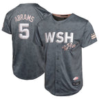 BIPIHUC W.Nationals #5 CJ Abrams Player Charcoal City Connect Limited Stitched Jerseys